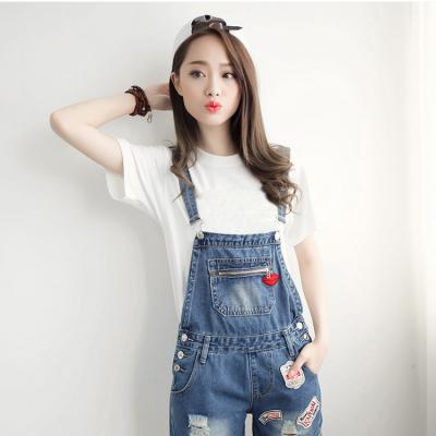 QUẦN YẾM JEAN SHORT 2 DÂY ĐÍNH LOGO - NY828